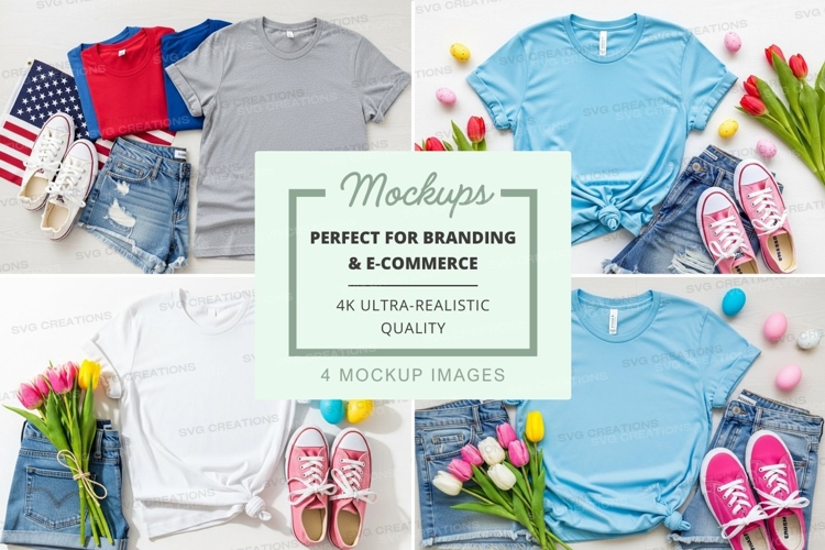 White Tshirt Mockup Image 8