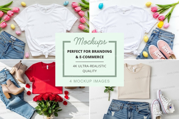 Spring fashion mockup