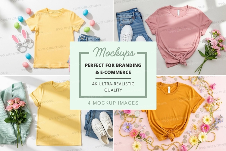 Spring fashion mockup
