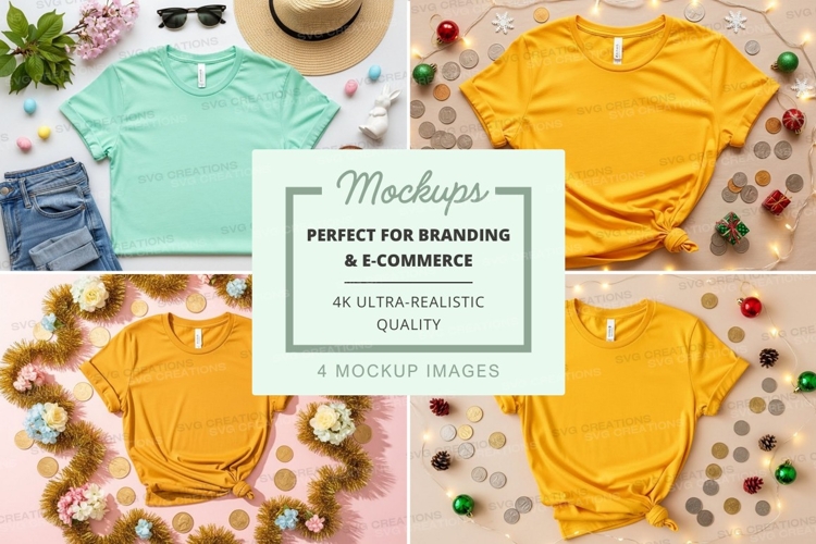 Mockup: summer fashion flat lay