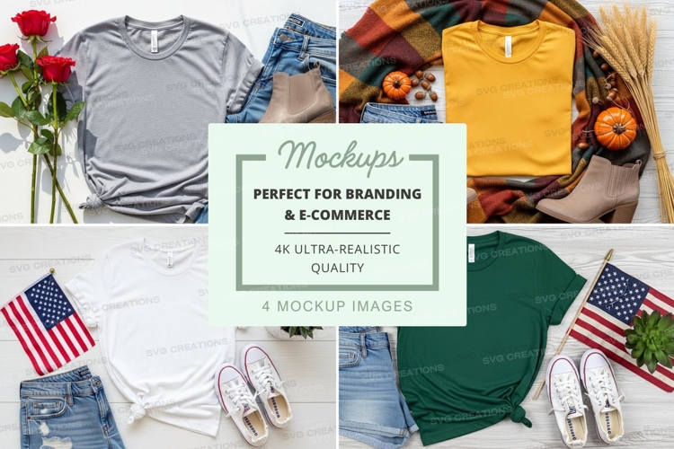 Casual fall fashion mockup