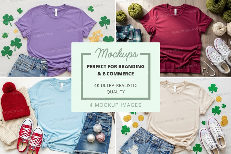 St. patrick's day t-shirt mockup