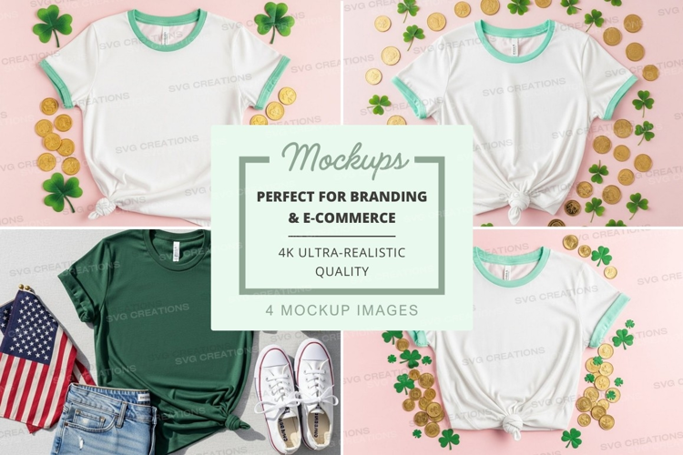 St. patrick's day t-shirt mockup