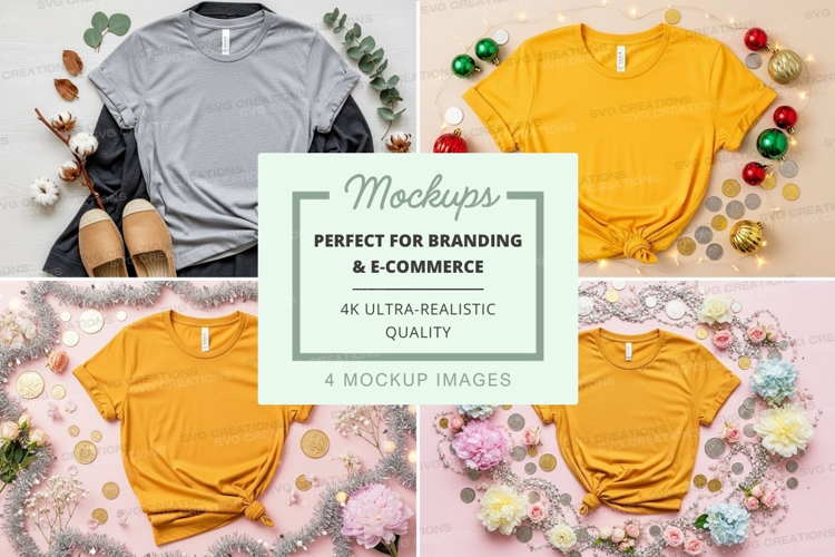 Mockup collection of t-shirts