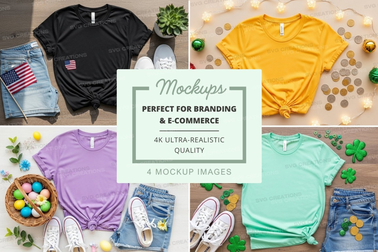 Vibrant t-shirt mockup
