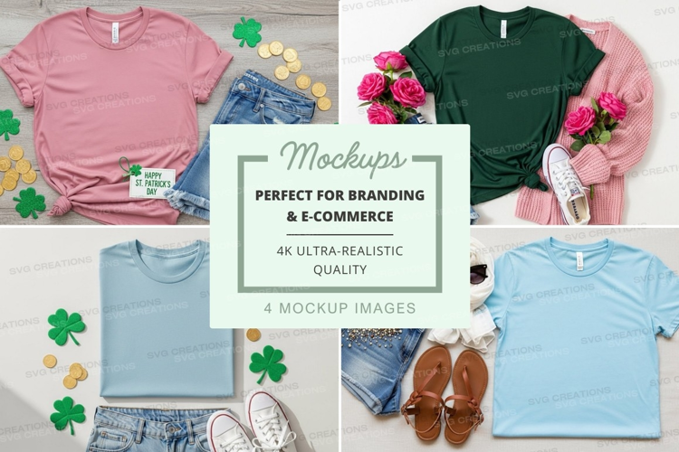 St. patrick's day fashion mockup