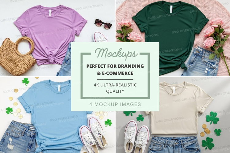 Casual summer outfits mockup