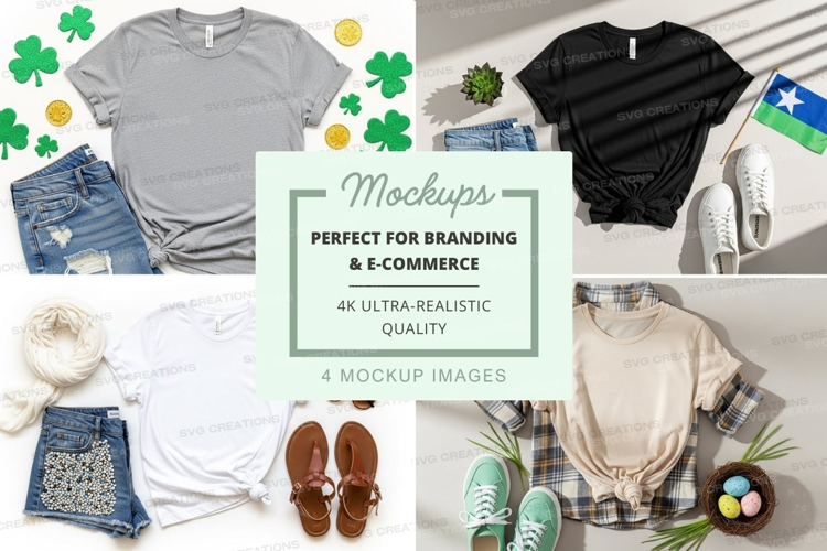 Casual summer outfit mockup