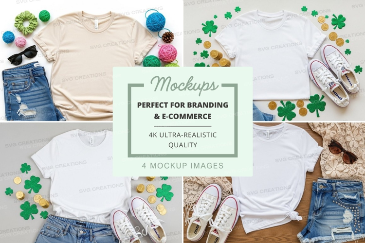 St. patrick's day fashion mockup