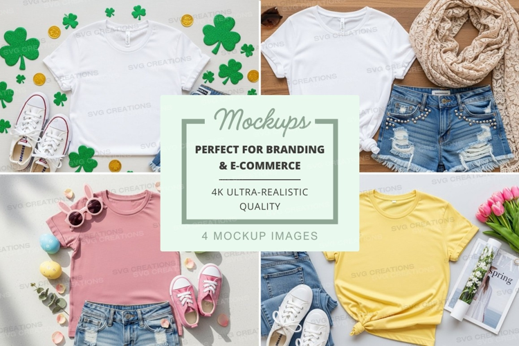 St. patrick's day fashion mockup