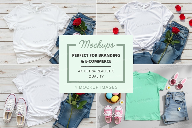 Mockup: casual outfits with accessories