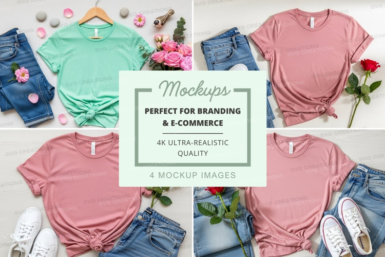 Casual summer fashion mockup