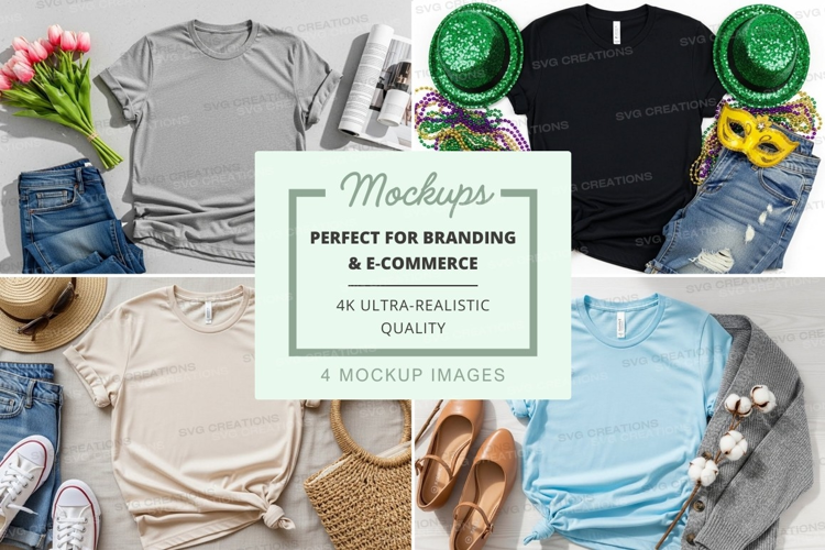 Mockup: fashion flat lay collection