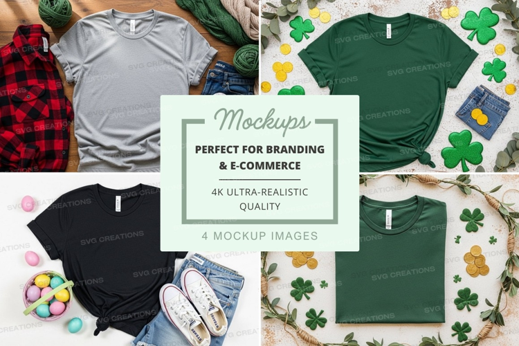 St. patrick's day t-shirt mockup