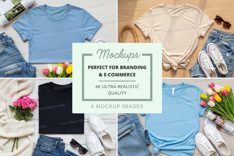 Casual summer fashion mockup