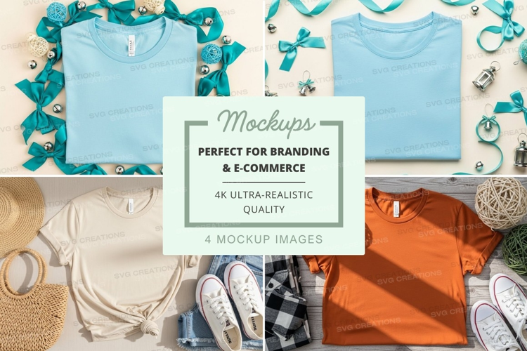 Mockup: summer fashion flat lay