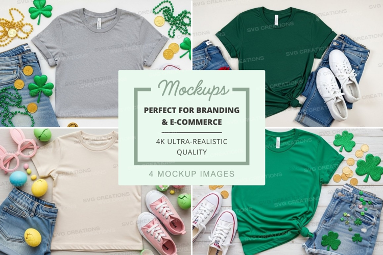 St. patrick's day fashion mockup