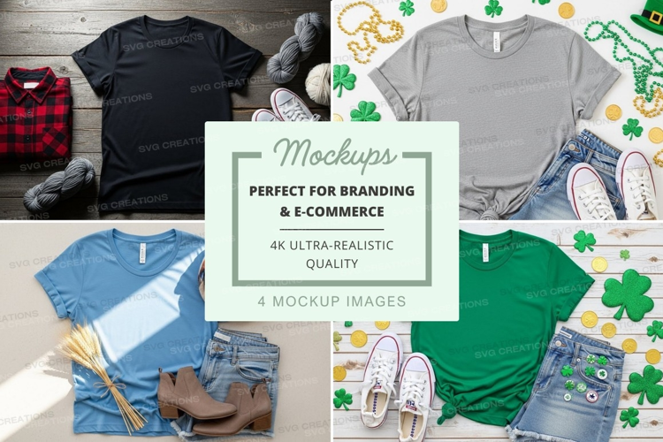 St. patrick's day fashion mockup
