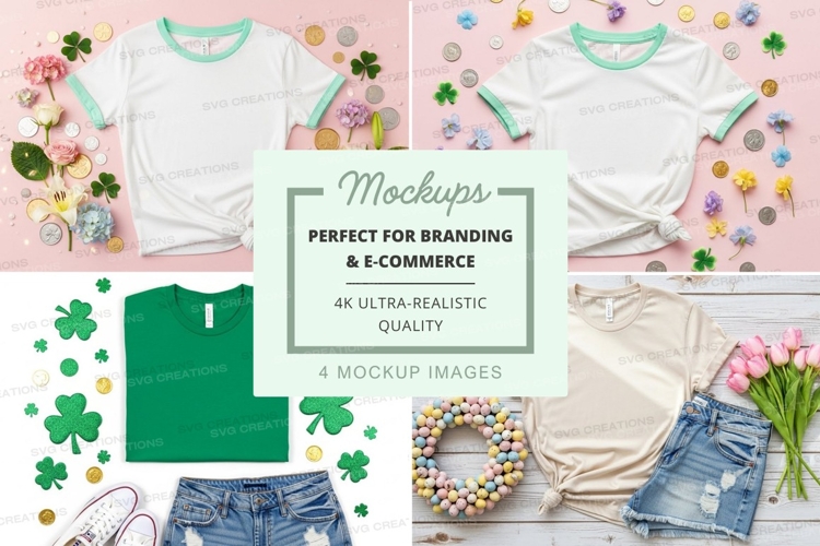 White Tshirt Mockup Image 20