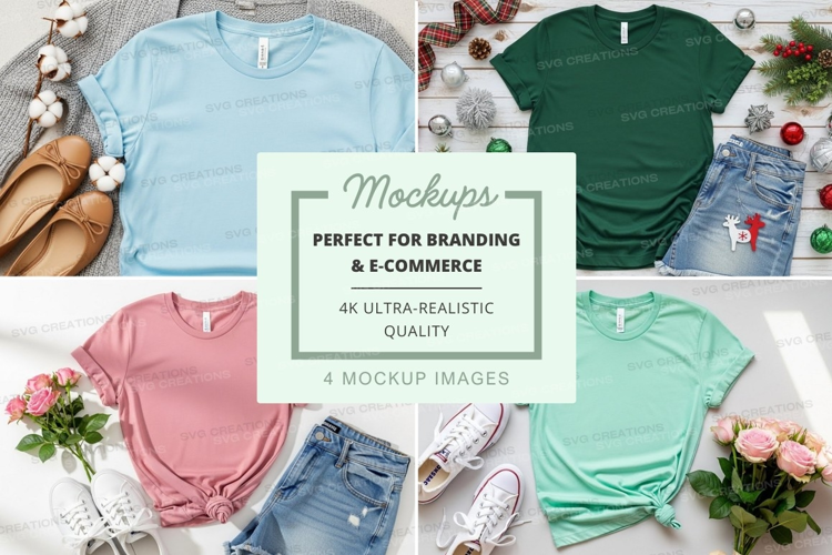 Casual summer outfits mockup