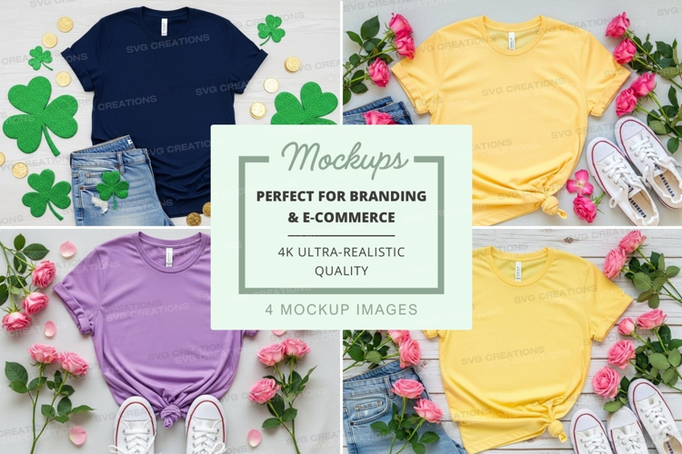 St. patrick's day fashion mockup