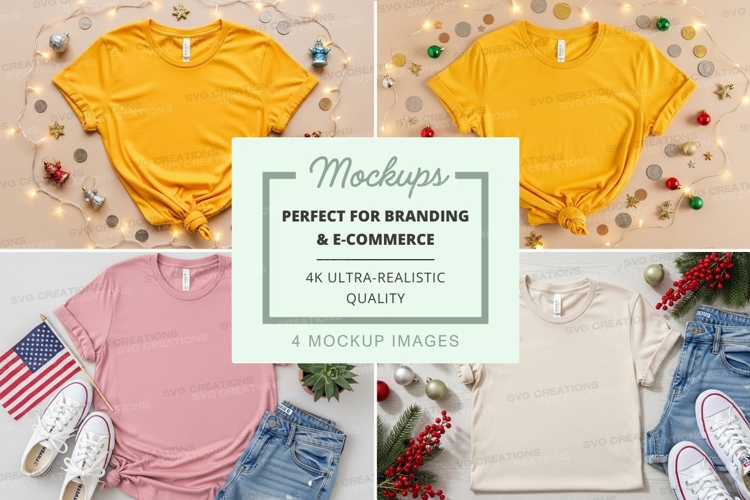 White Tshirt Mockup Image 18