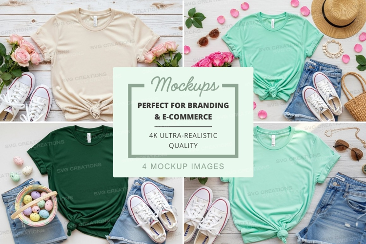 Spring fashion mockup