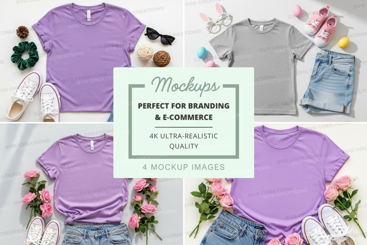 Mockup collection of casual wear
