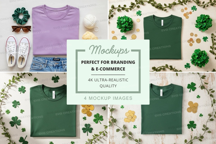 St. patrick's day fashion mockup