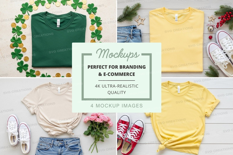 St. patrick's day fashion mockup