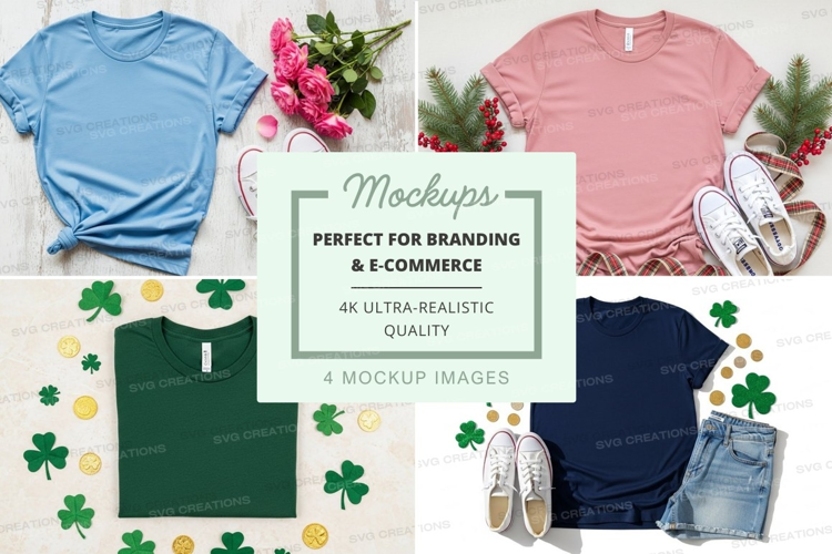 St. patrick's day fashion mockup