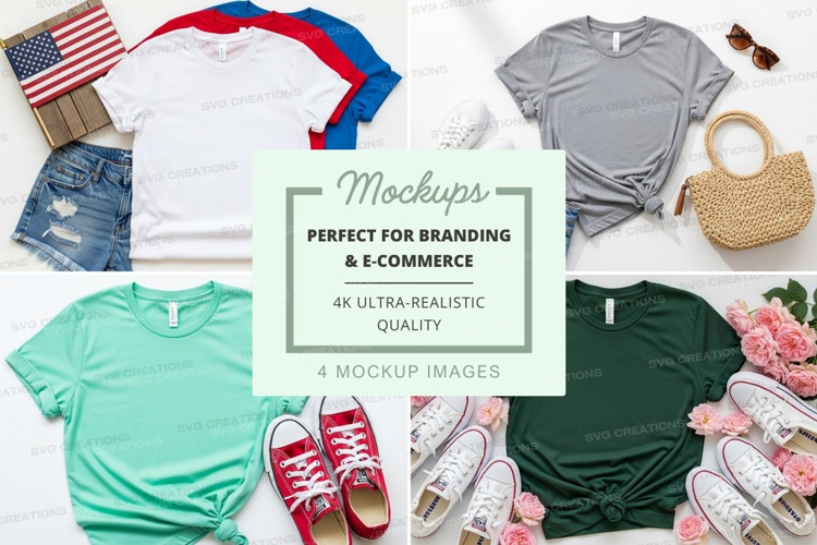 Casual summer outfits mockup