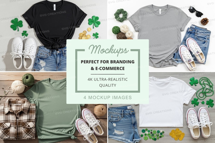 St. patrick's day fashion mockup