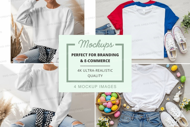 Mockup collection of casual wear