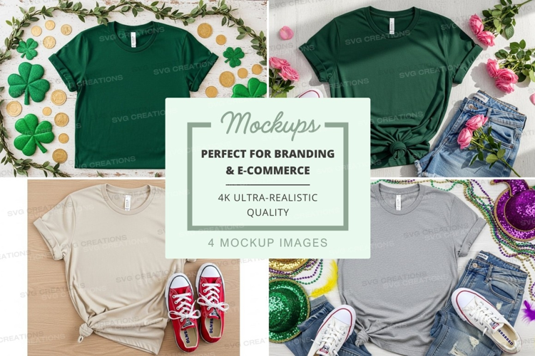 St. patrick's day t-shirt mockup