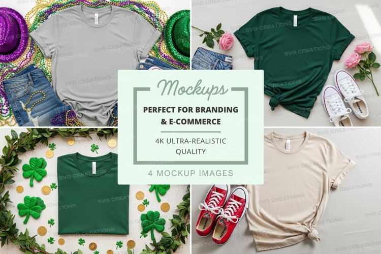 St. patrick's day fashion mockup