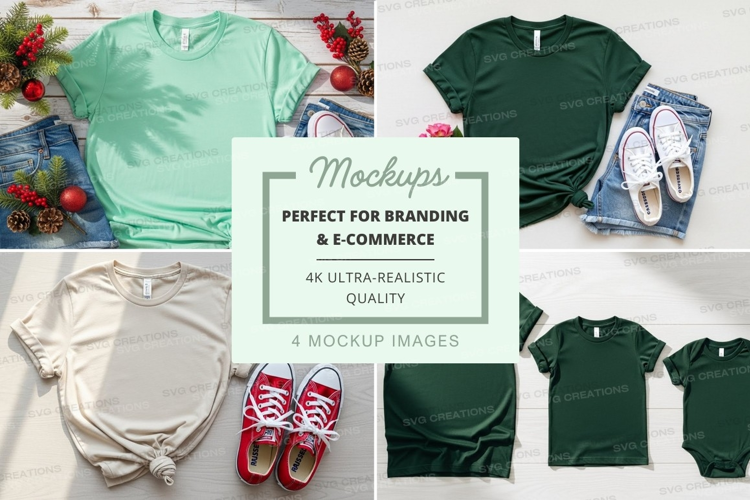 Mockup collection of casual wear