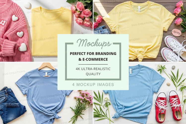 Casual summer outfits mockup