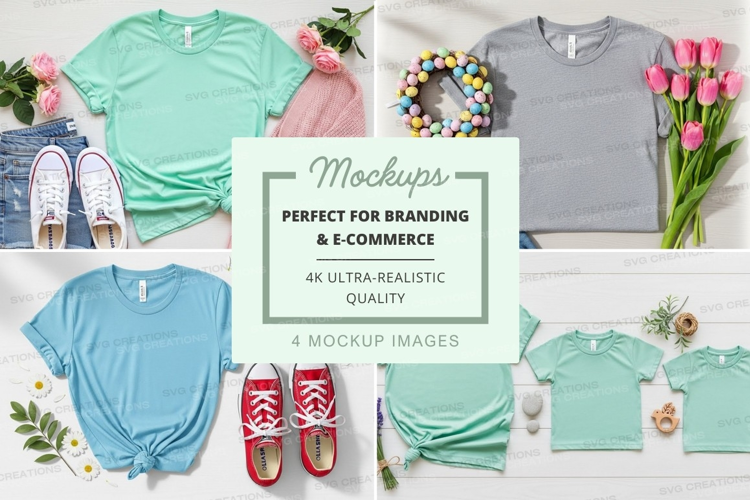 Mockup: pastel spring fashion collection