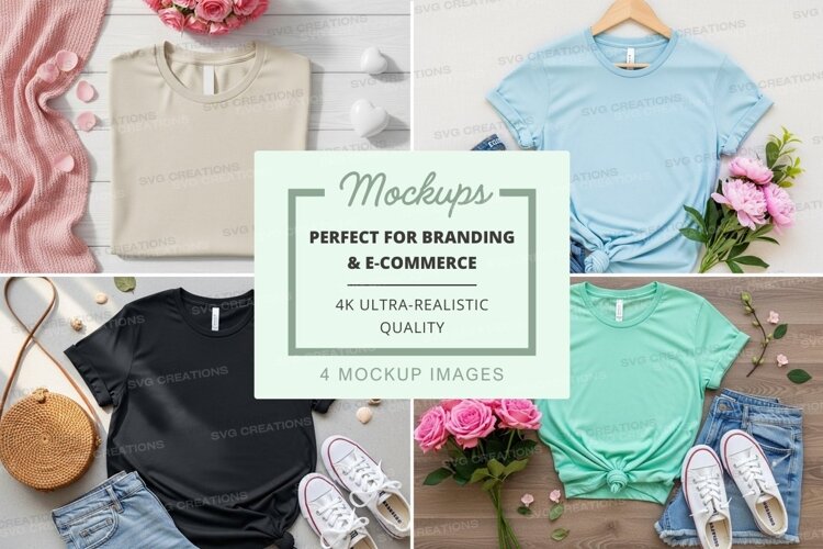 Casual t-shirt mockup example image 1