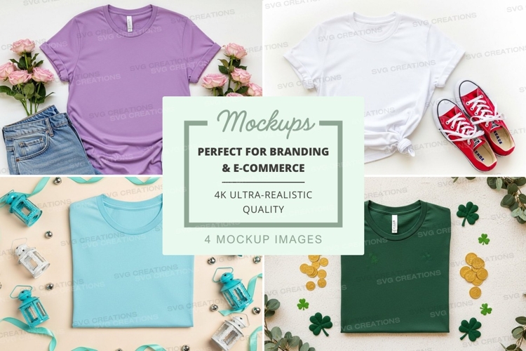 White Tshirt Mockup Image 3