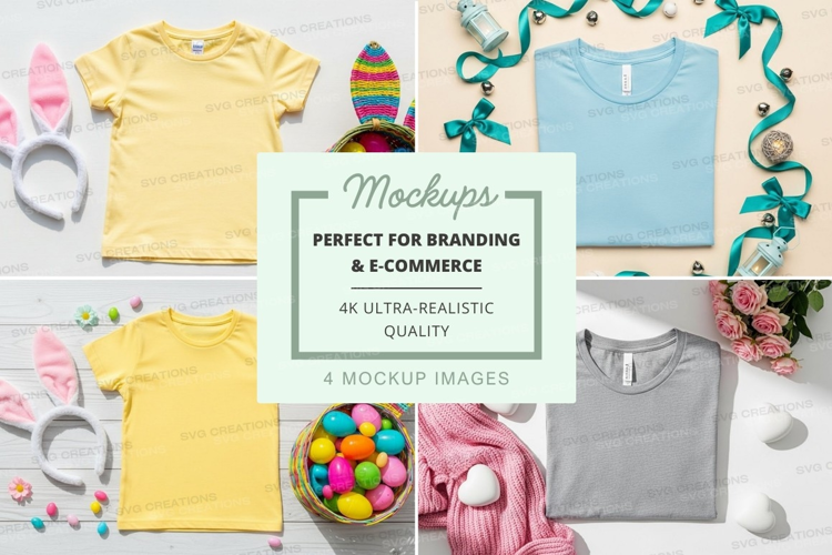 Easter themed t-shirt mockup