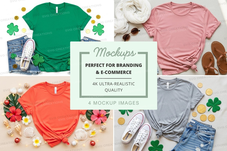 St. patrick's day t-shirt mockup