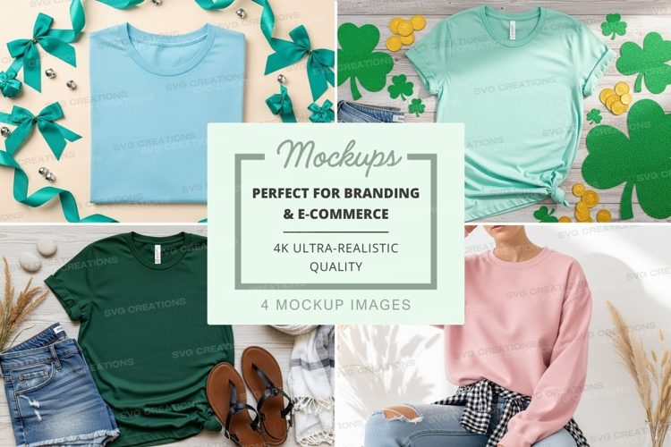 St. patrick's day fashion mockup