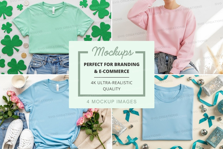 St. patrick's day fashion mockup