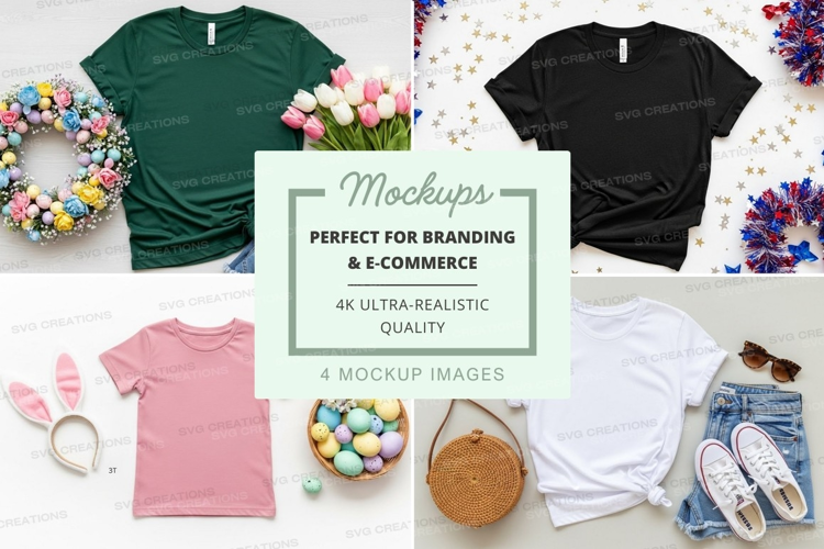 Easter-themed t-shirt mockup