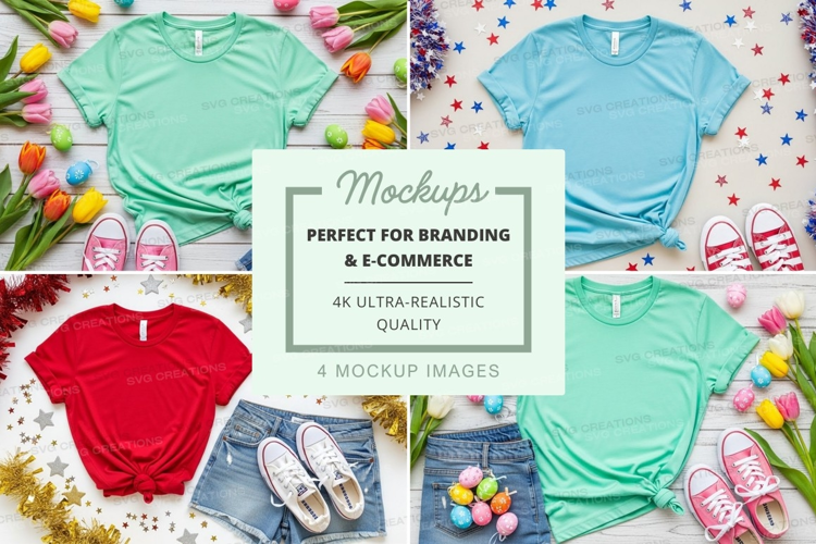 Spring fashion mockup