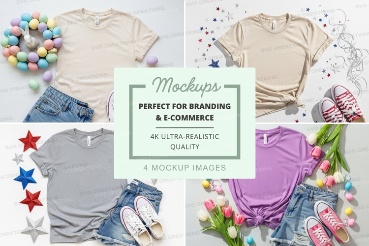 Easter themed t-shirt mockup