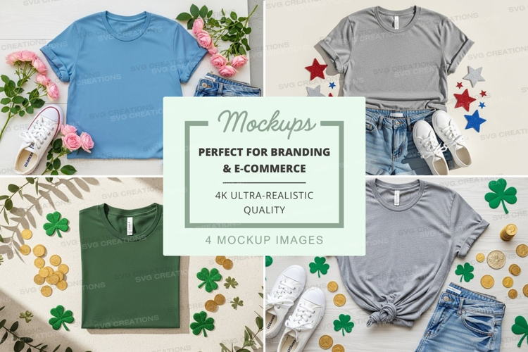 Casual summer outfits mockup