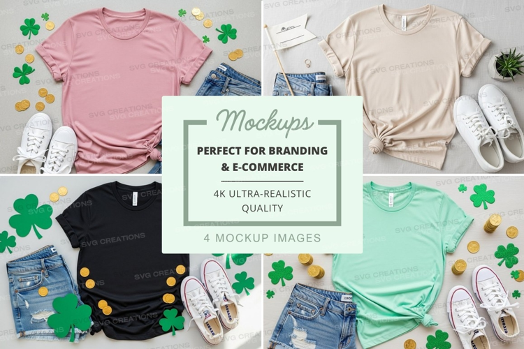 St. patrick's day outfit mockup